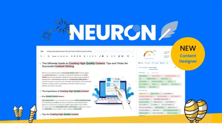 NeuronWriter Lifetime Deal $89