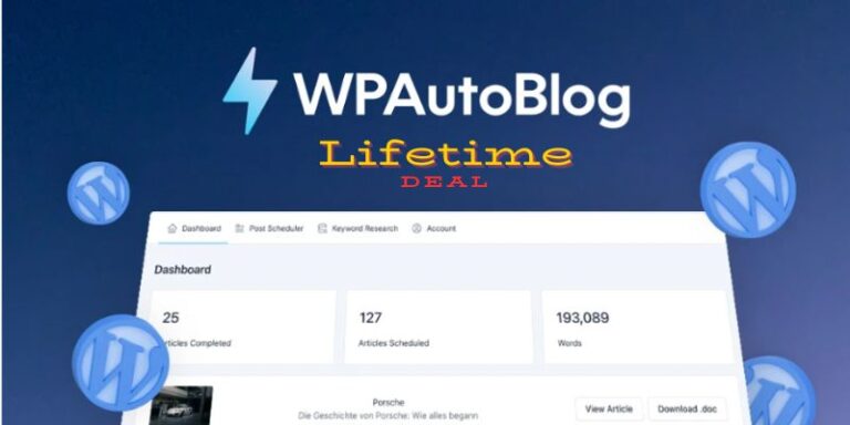 WPAutoBlog appsumo lifetime deal