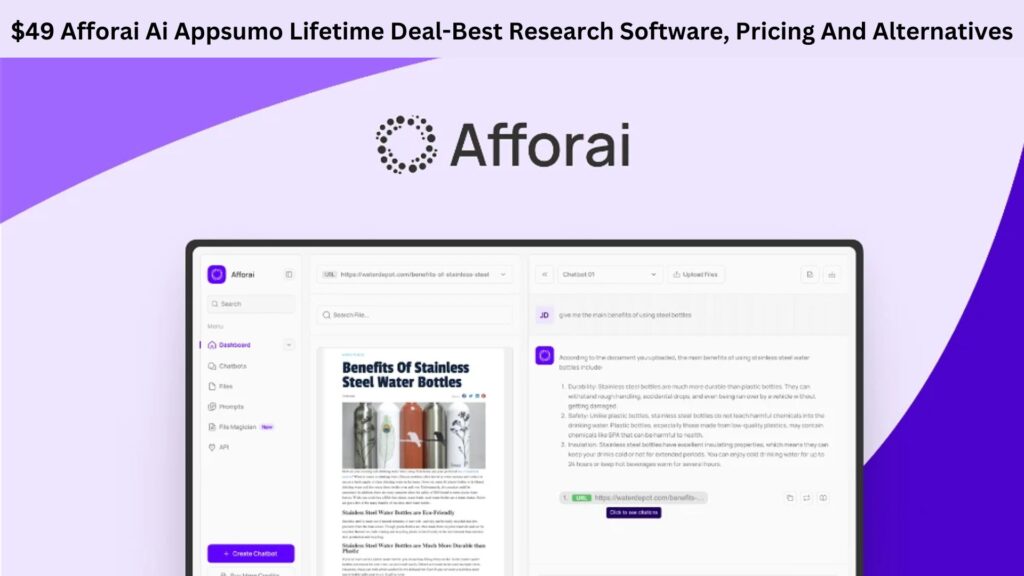 Afforai Ai Appsumo Lifetime Deal