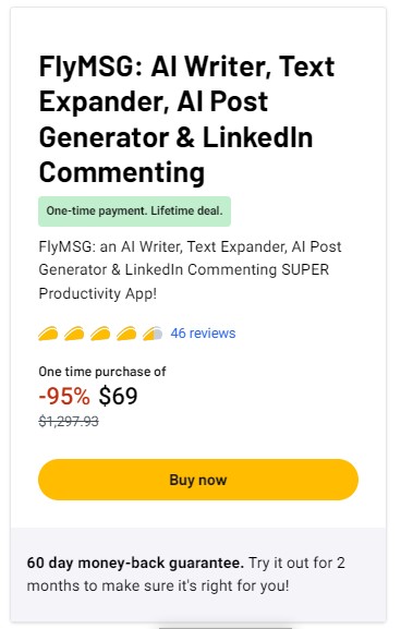 FlyMSG: AI Writer, Text Expander, AI Post Generator & LinkedIn Commenting