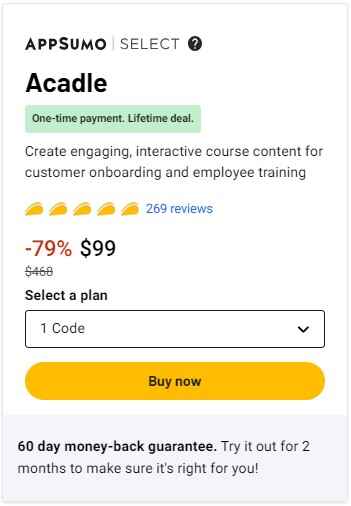 Acadle Lifetime Deal