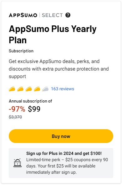 AppSumo Plus Yearly Plan