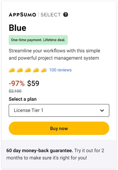 Blue Lifetime Deal: Best Powerful Project Management Software