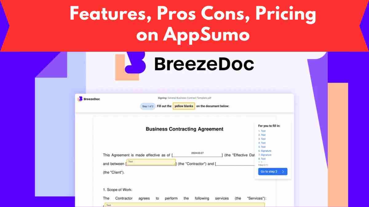 BreezeDoc Review 2024: Features, Pros Cons, Pricing on AppSumo