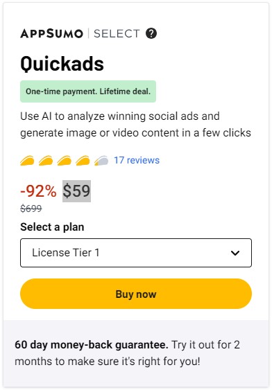 Quickads Lifetime Deal