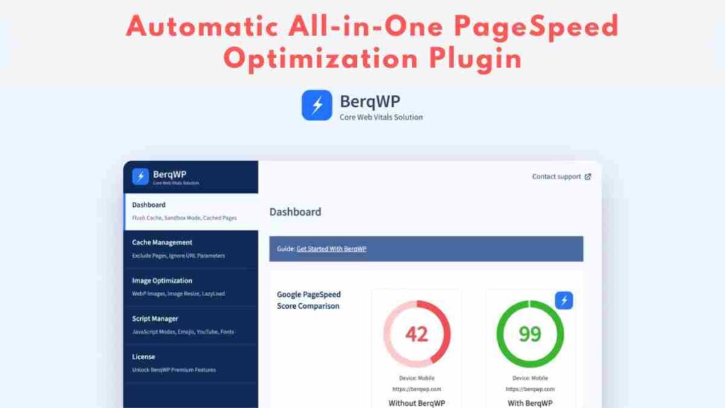 BerqWP Reviews: Automatic All-in-One PageSpeed Optimization Plugin