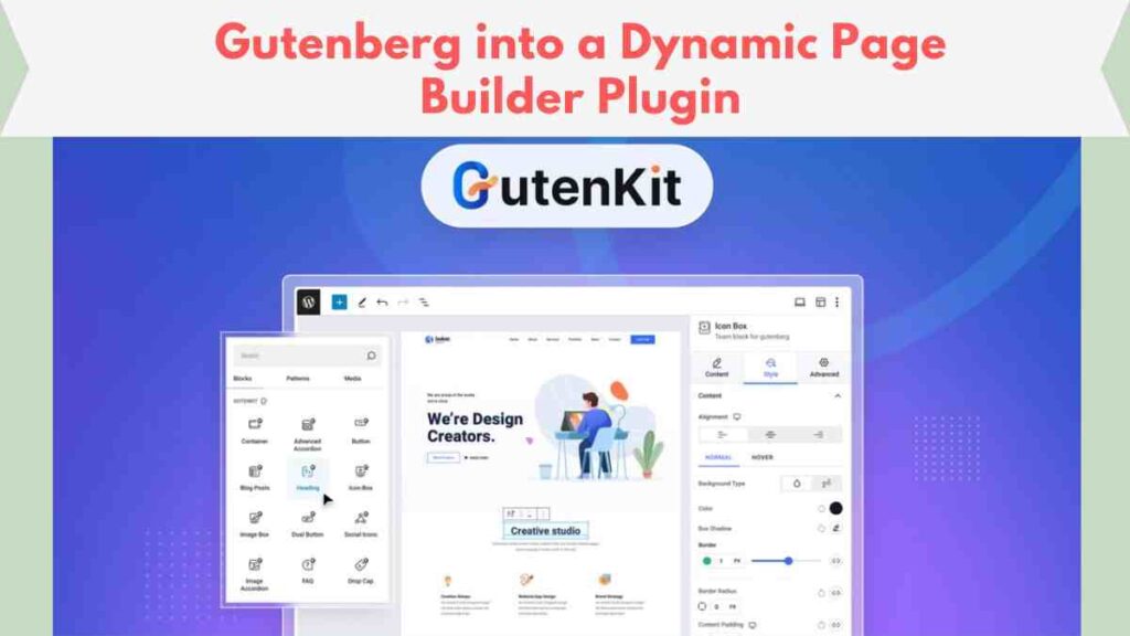 GutenKit Lifetime Deal - Best Gutenberg into a Dynamic Page Builder Plugin