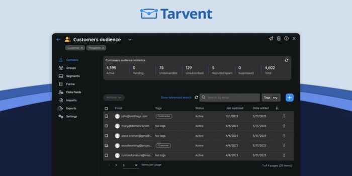 Tarvent Lifetime- White Label Email Marketing Software