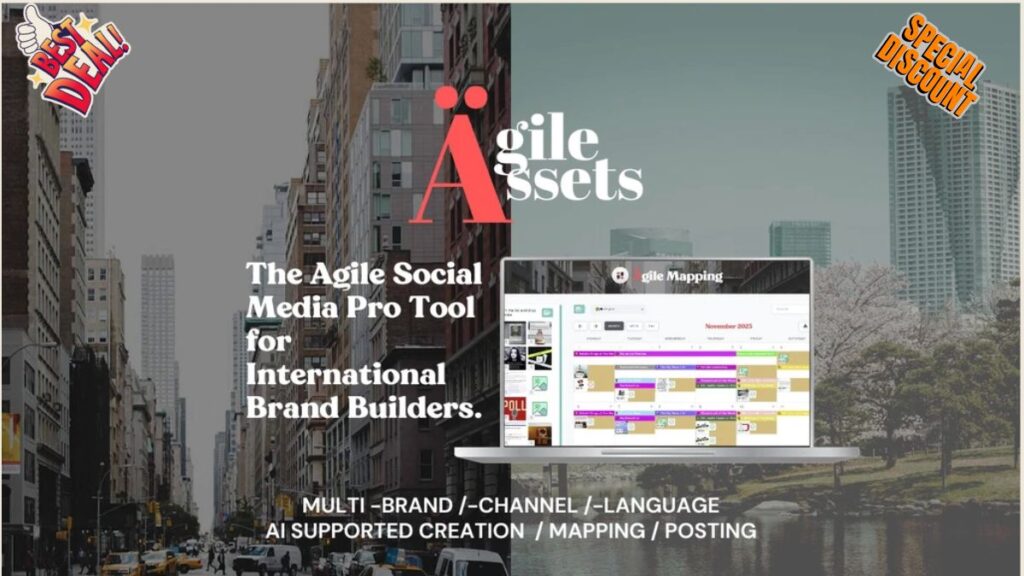 Ägile Ässets — Agile On Brand Content Management is a powerful tool designed for brand builders, social media experts, and entrepreneurs. It aims to make social media management easier and more efficient.