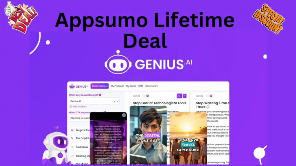 Genius AI Appsumo Lifetime Deal 👓 Grow Your Business Organically on Social Media