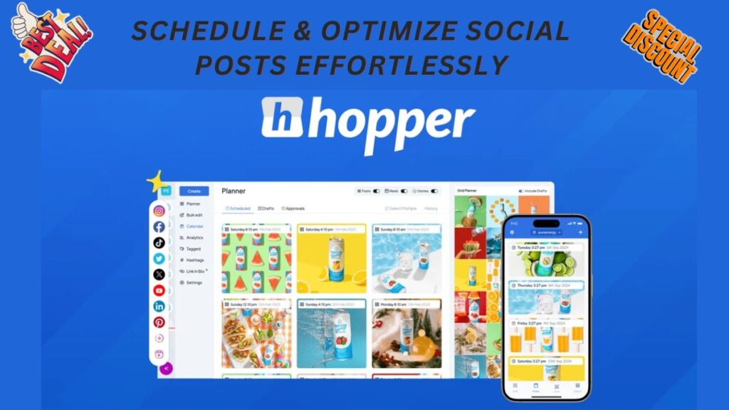 Hopper Hq Lifetime Deal 📅 Schedule & Optimize Social Posts Effortlessly