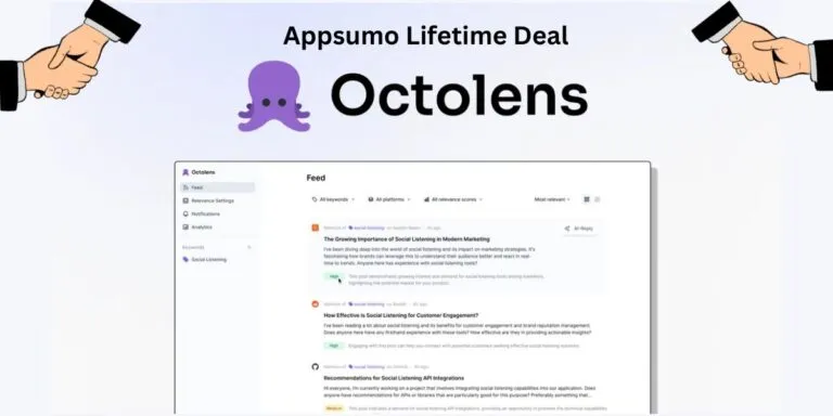 Octolens Lifetime Deal 🔍 Ai-Powered Social Monitoring for B2B