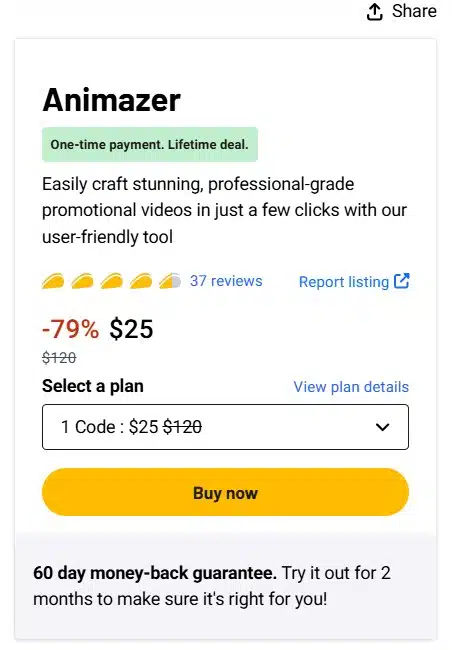 Animazer Lifetime Deal 🧨 Create Promo Videos for Your Business!