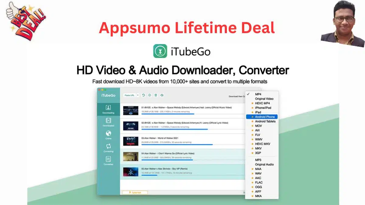 iTubeGo for Windows Lifetime Deal 🧨 Download Full HD/4K/8K Videos from YouTube