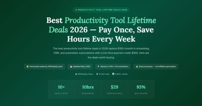Best Productivity Tool Lifetime Deals 2026