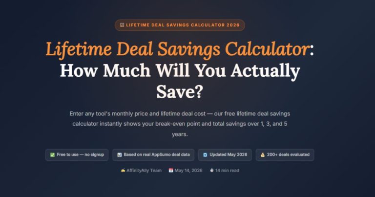 Lifetime Deal Savings Calculator