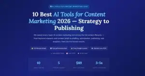 AI tools for content marketing