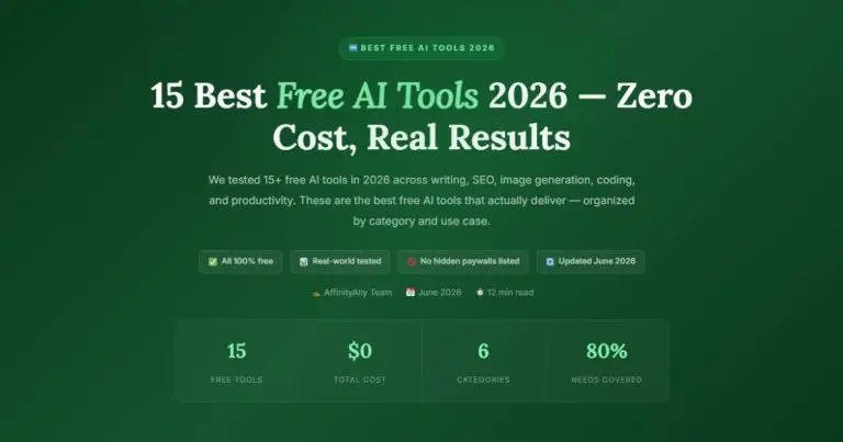 Best Free AI Tools 2026 — Zero Cost, Real Results